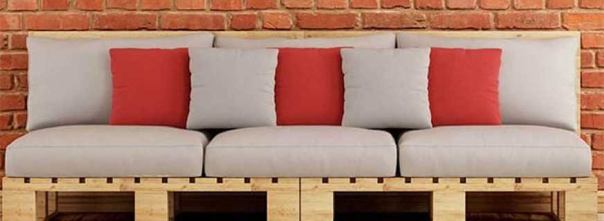 Причины популярности диванов из поддонов, их особенности