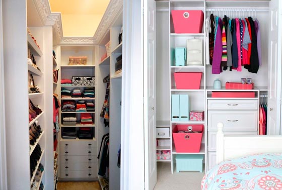 Как сделать гардеробную в маленькой комнате: 20 идей хранения и 3 главных секрета
