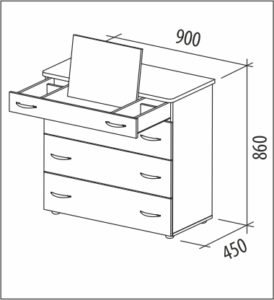Размеры комода хемнэс на 8 ящиков