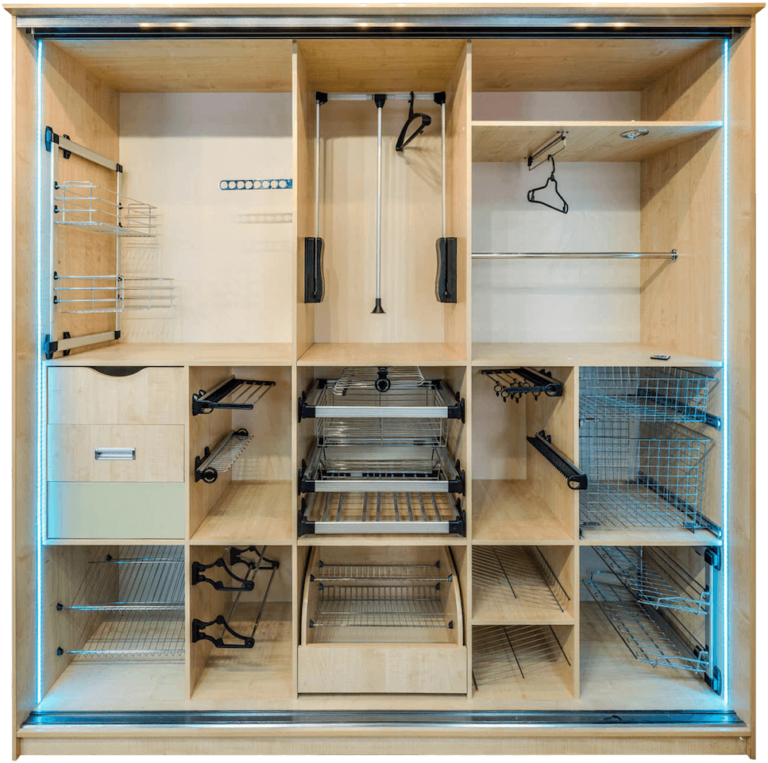 Система хранения для встроенного шкафа купе