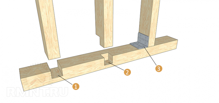 узлы соединения деревянных конструкций