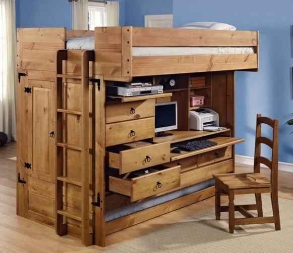 Кровать со шкафом и рабочим местом