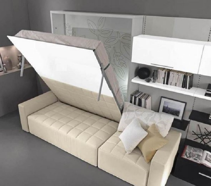 Многофункциональный модуль «диван-кровать-шкаф»