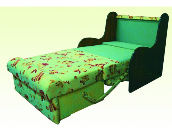 Выкатное кресло-кровать без подлокотников