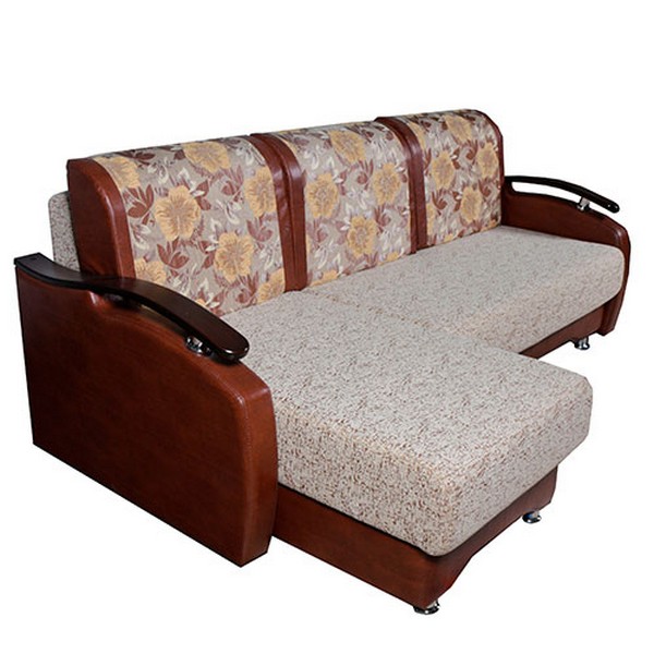 Угловой диван из древесины