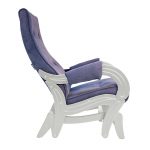 Фиолетовое кресло с металлическим каркасом