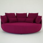 Фиолетовый мягкий диван