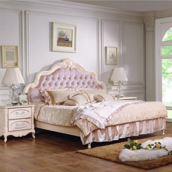 Кровать двухспальная с мягким изголовьем Aurora (160х200)