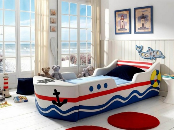 Кровать в морском стиле для мальчика