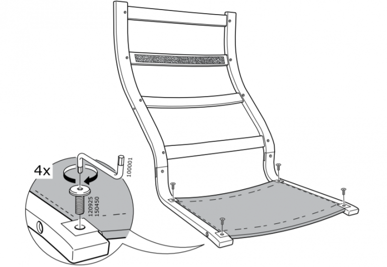 Схема сборки кресла качалки икеа