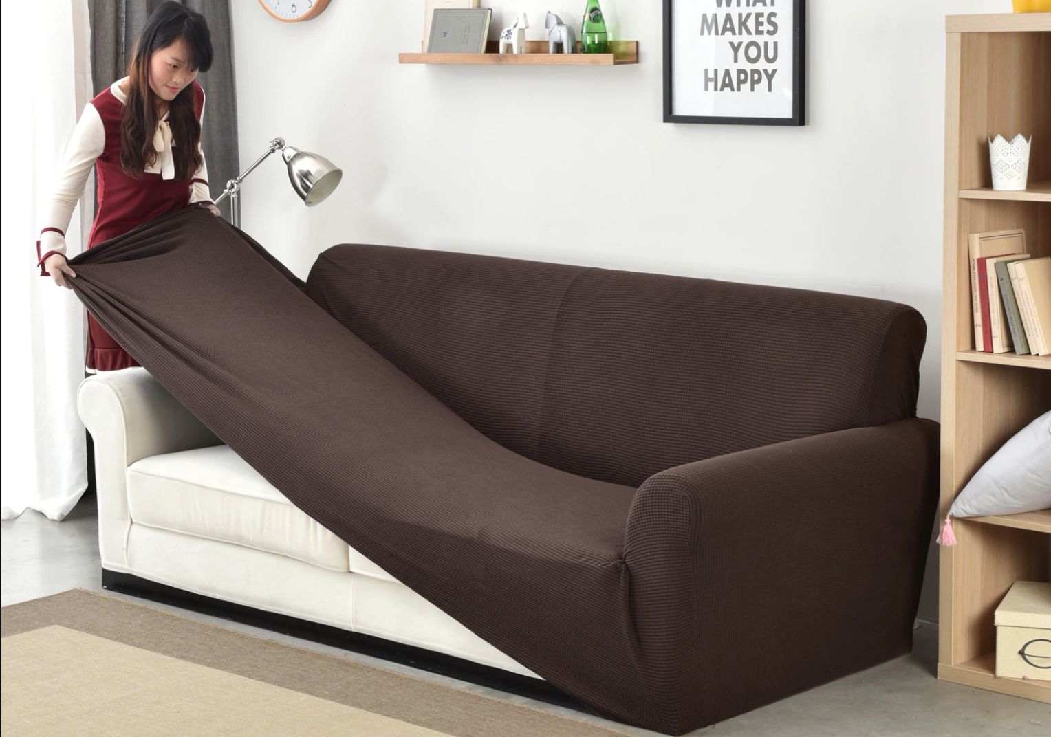 Как одеть чехол на диван, рекомендации для угловой и прямой мебели