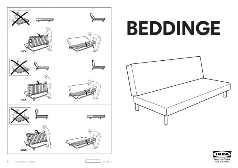 Диван кровать бединге икеа инструкция по сборке