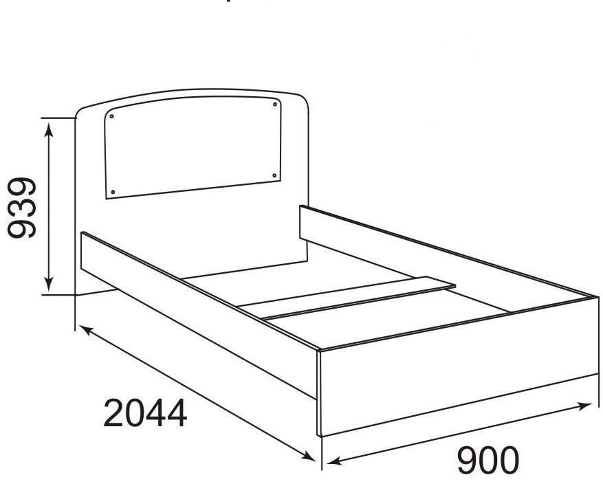 Размеры односпальных кроватей