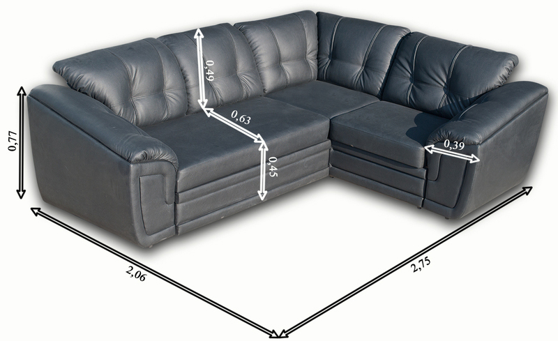 Угловой диван раскладной двуспальный размеры