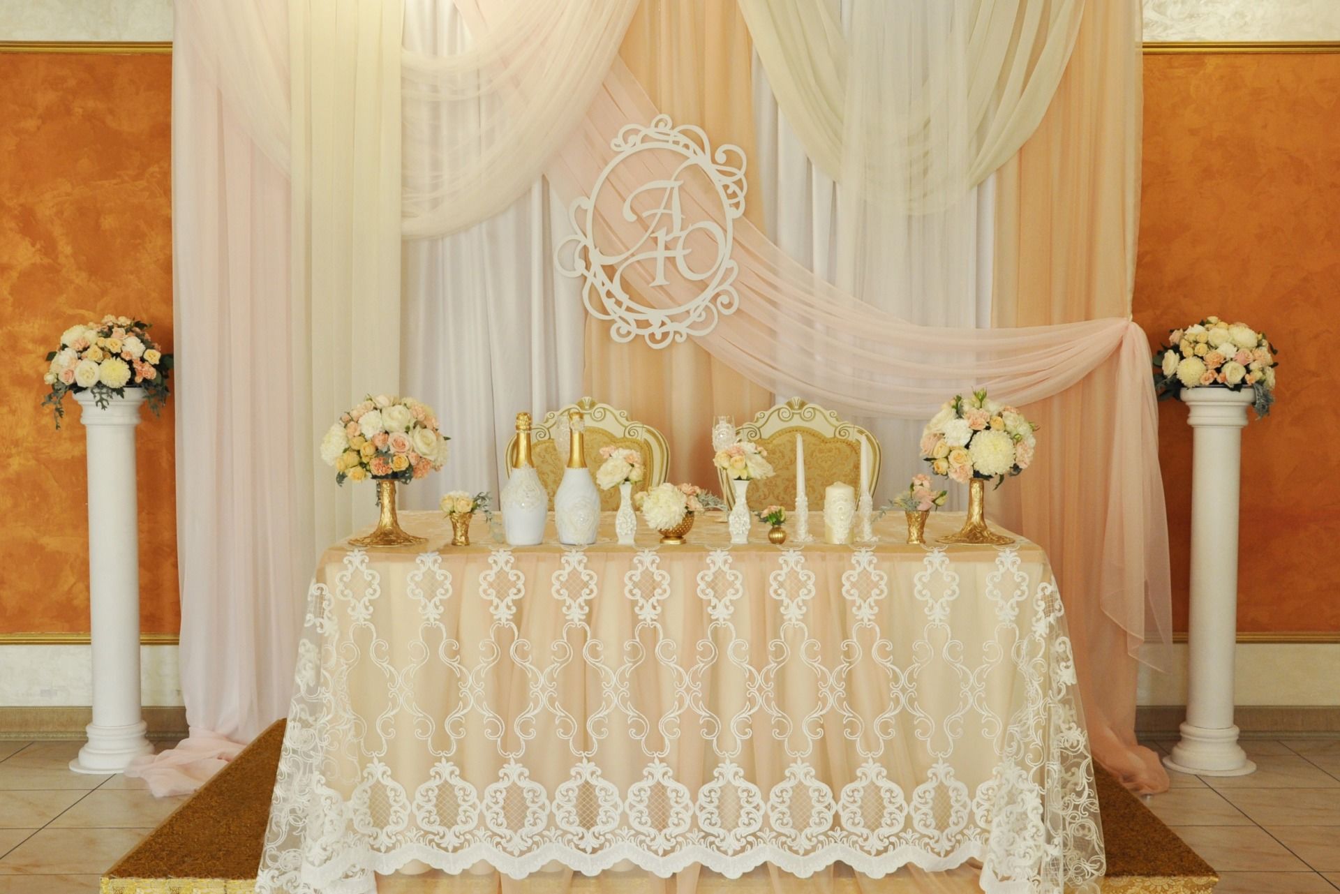 Основные этапы декорирования и оформления свадебного стола