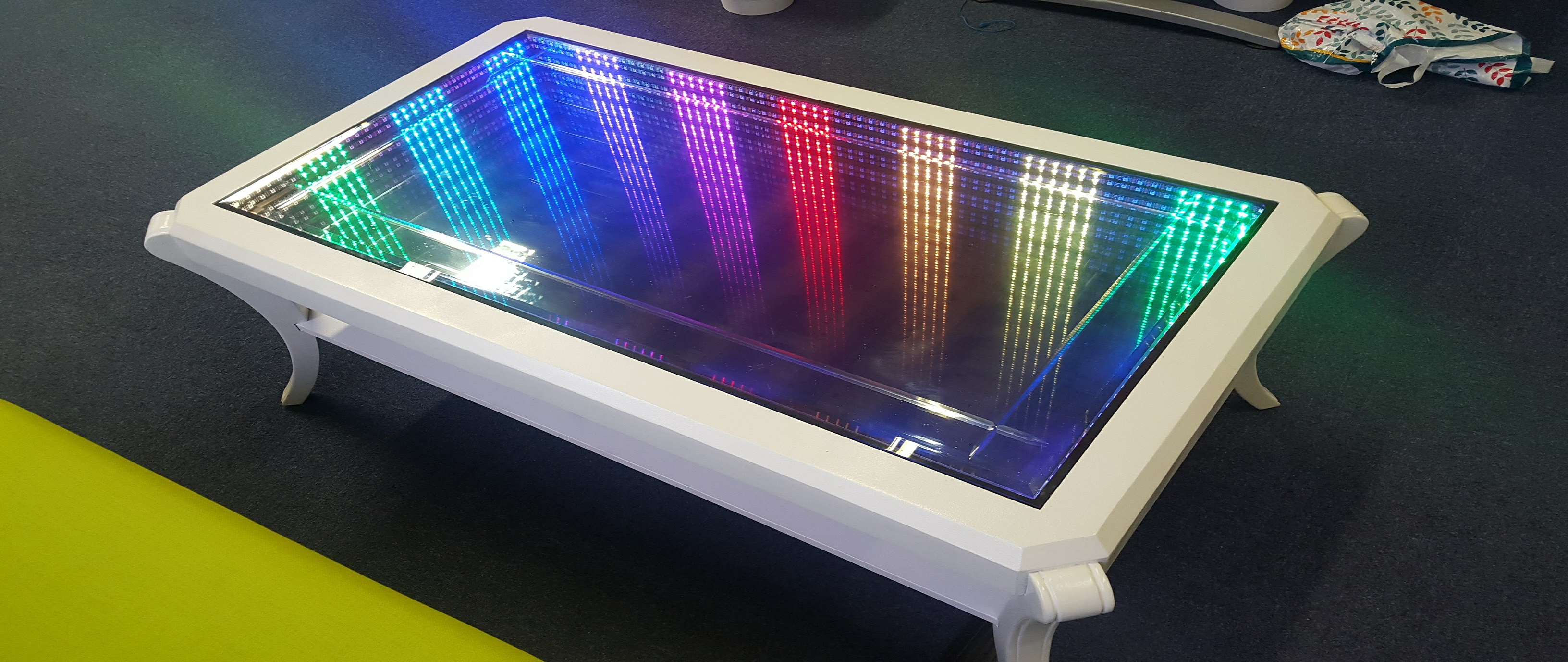 RGB трехцветный 3D-светодиодный танцпол с зеркальным эффектом бесконечности - Street Communication