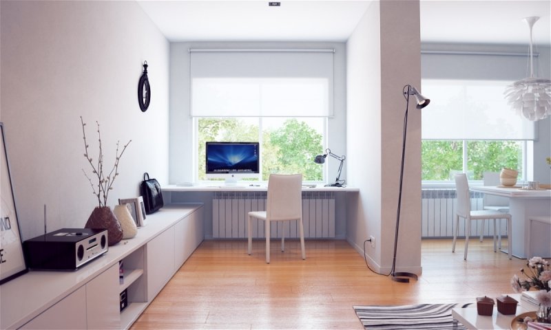 Письменный стол (62 фото): дизайнерские стильные большие и узкие стеклянные рабочие изделия для дома у окна