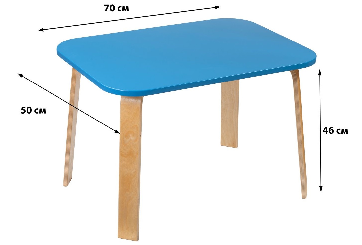 Таблица высоты стола для детей