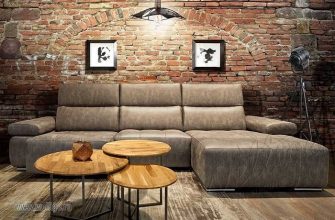 Какой купить диван для гостиной в стиле лофт